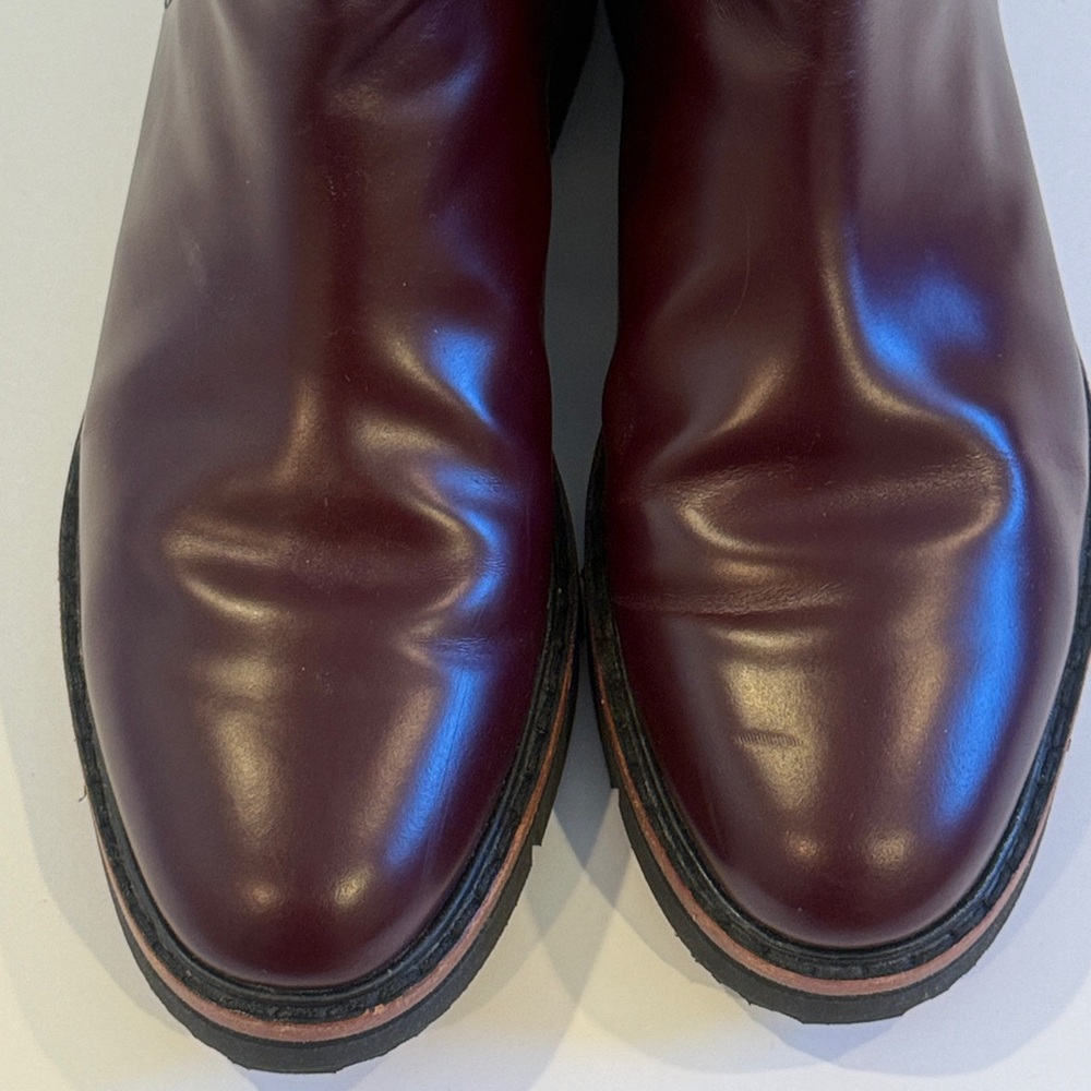 rag & bone Dark Burgundy Leather Chelsea Boots See pics for Wear - Picture 3 of 7